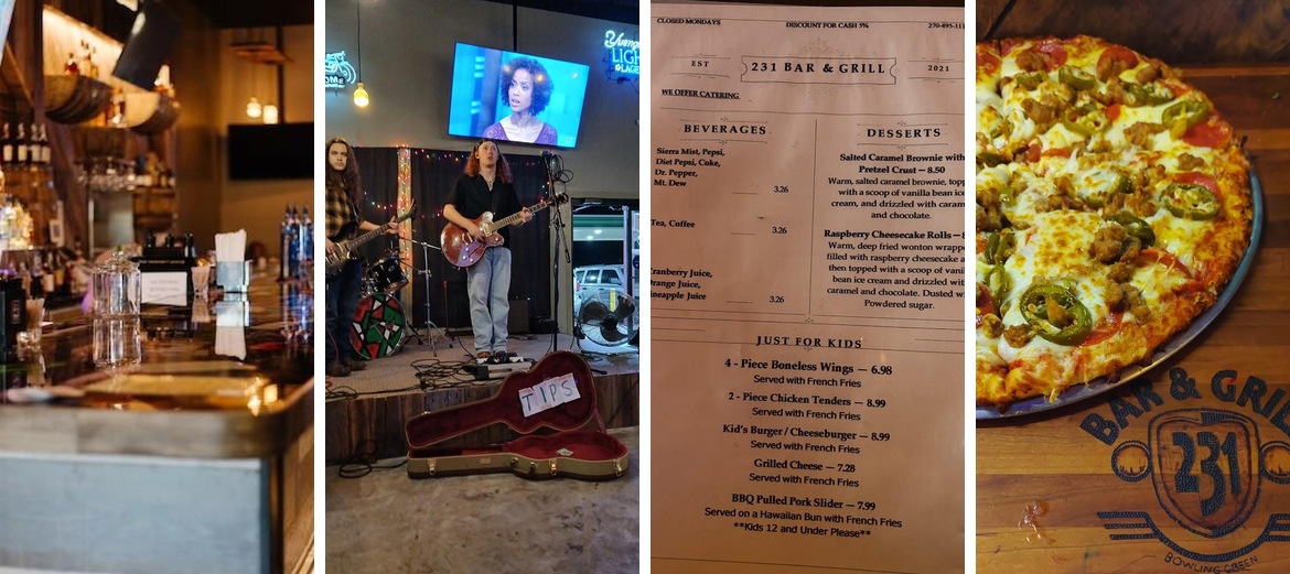 231 Bar & Grill Menu