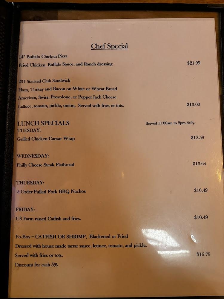 231 Bar & Grill Menu image 4